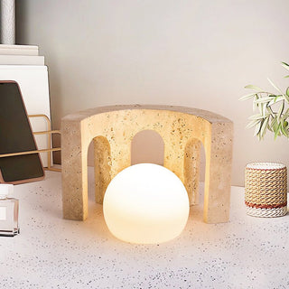 Drav Lampe de Table en Pierre