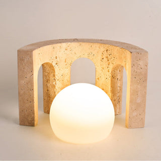 Drav Lampe de Table en Pierre