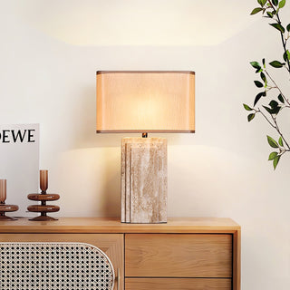 Cocare Travertine Table Lamp-Neutral Decor