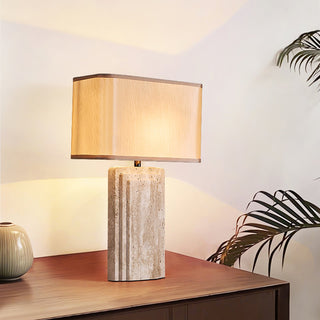 Cocare Travertine Table Lamp-Neutral Decor
