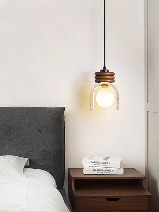 Quinn Suspension Moderne Jaune Travertin