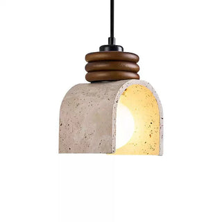Quinn Suspension Moderne Jaune Travertin