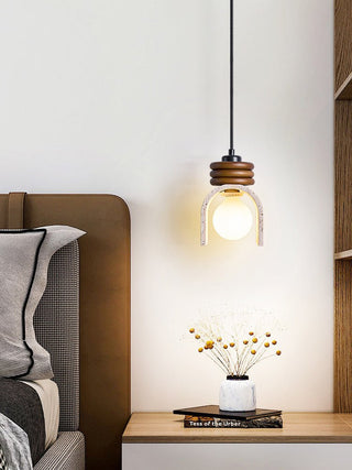 Quinn Suspension Moderne Jaune Travertin