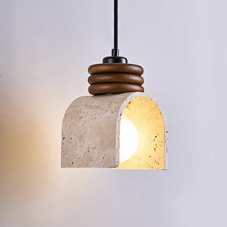 Quinn Suspension Moderne Jaune Travertin