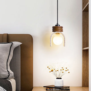 Quinn Suspension Moderne Jaune Travertin