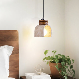 Quinn Suspension Moderne Jaune Travertin