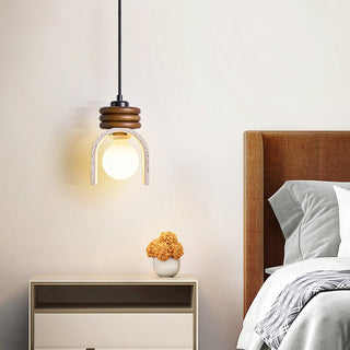 Quinn Suspension Moderne Jaune Travertin