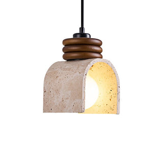 Quinn Suspension Moderne Jaune Travertin