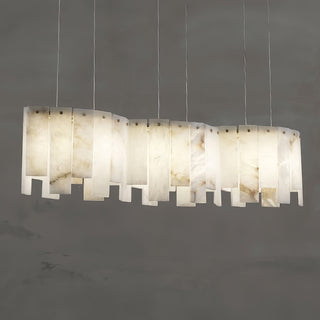 Cavelan Suspension Lustrée en Albâtre