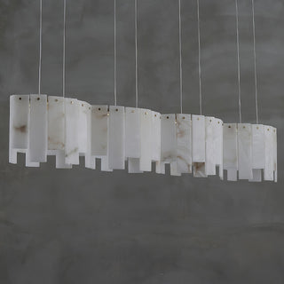 Cavelan Suspension Lustrée en Albâtre