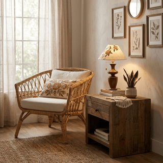 Arden Bloom Table Lamp-Neutral Decor