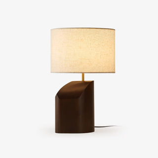 Halene Lampe de Table en Bois Et Tissu