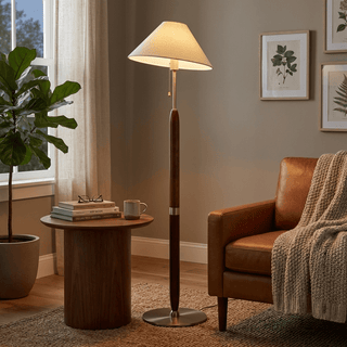 Arden Wood Floor Lamp-Neutral Decor