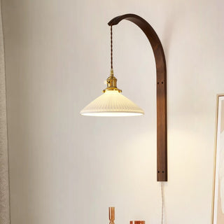 Ardent Wood Wall Lamp-Neutral Decor