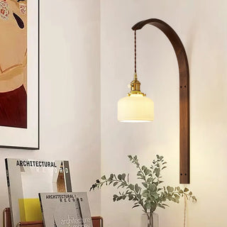 Ardent Wood Wall Lamp-Neutral Decor