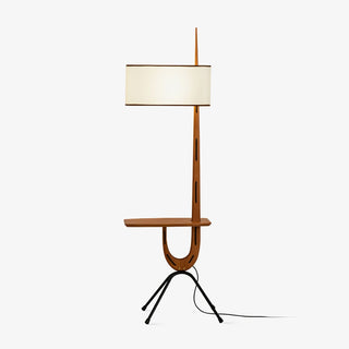 Vemara Lampadaire en Bois Style du Milieu du Siècle