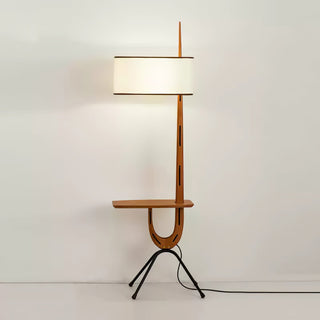 Vemara Lampadaire en Bois Style du Milieu du Siècle