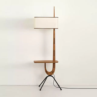 Vemara Lampadaire en Bois Style du Milieu du Siècle
