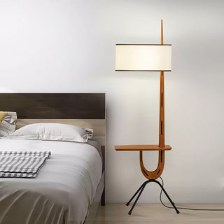 Vemara Lampadaire en Bois Style du Milieu du Siècle