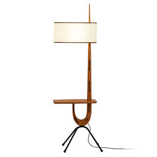 Vemara Lampadaire en Bois Style du Milieu du Siècle