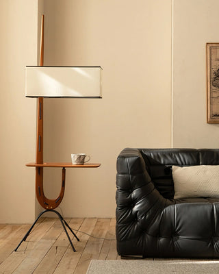 Vemara Lampadaire en Bois Style du Milieu du Siècle