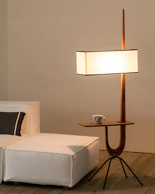 Vemara Lampadaire en Bois Style du Milieu du Siècle