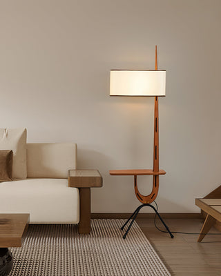 Vemara Lampadaire en Bois Style du Milieu du Siècle