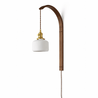 Ardent Wood Wall Lamp-Neutral Decor