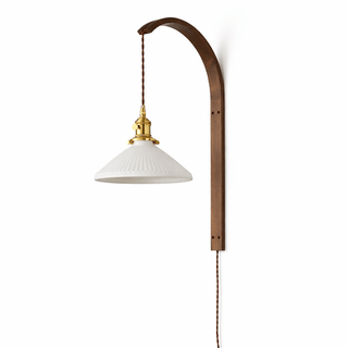 Ardent Wood Wall Lamp-Neutral Decor