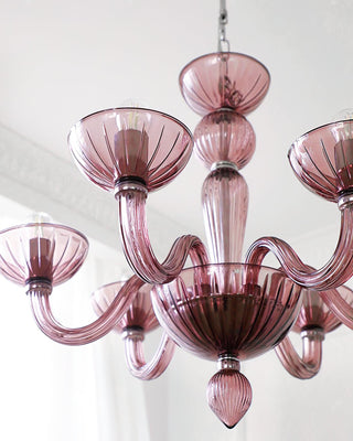 Lustra Lustre En Verre De Murano Élégant Fait Main
