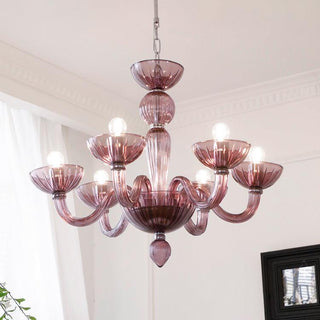 Lustra Lustre En Verre De Murano Élégant Fait Main