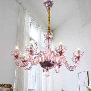 Lustra Lustre En Verre De Murano Élégant Fait Main