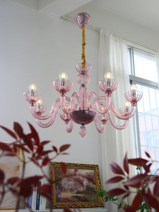 Lustra Lustre En Verre De Murano Élégant Fait Main