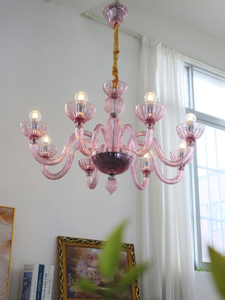 Lustra Lustre En Verre De Murano Élégant Fait Main