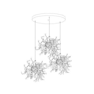 Lustra Lampe Suspendue Disque Nuage