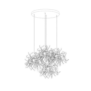 Lustra Lampe Suspendue Disque Nuage