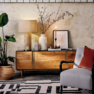 Vonoryra Lampe de Table en Travertin