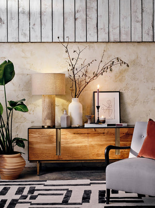 Vonoryra Lampe de Table en Travertin
