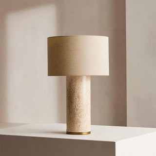 Vonoryra Lampe de Table en Travertin