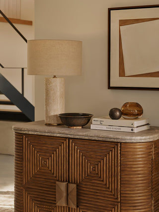 Vonoryra Lampe de Table en Travertin