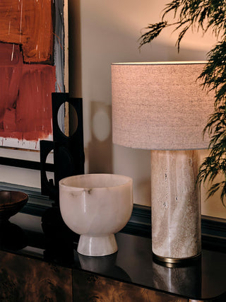 Vonoryra Lampe de Table en Travertin