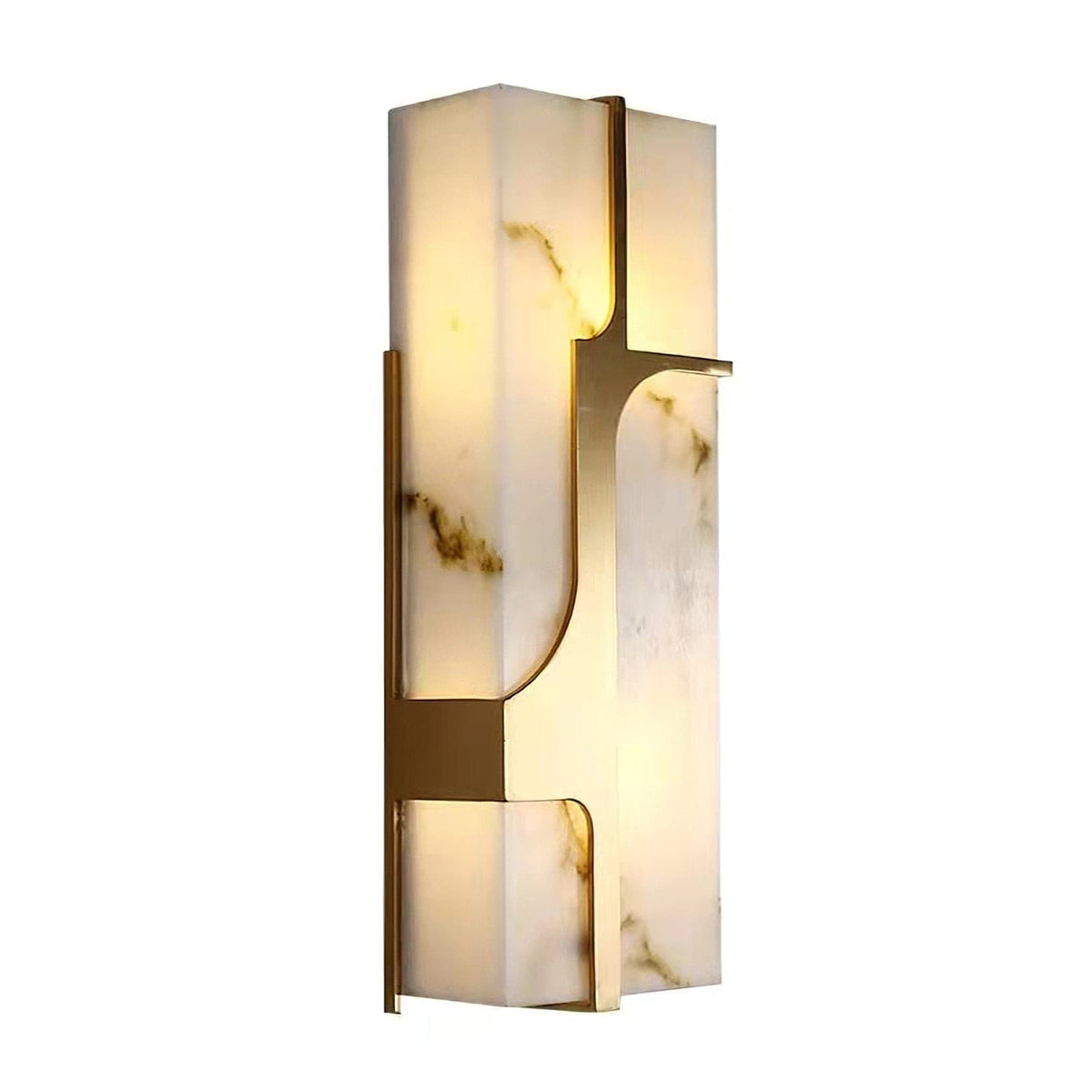 Ariel Wall Lamp Alabaster & Brass Elegance-Neutral Decor
