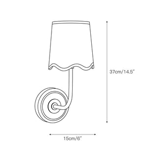 Sifuvyo Lampe Murale En Tissu Et Métal Minimaliste Moderne