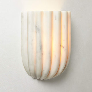 Tinduvys Lampe Murale Flûtée En Marbre Ariel Simple Élégance