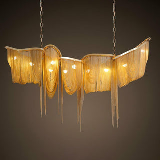 Solara Lustre Franges Dorées