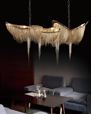Solara Lustre Franges Dorées
