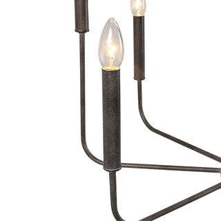 Ulfuvys Lustre Métal Industriel Moderne En Bougies