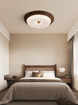 Ivvaros Lampe de Plafond en Verre Art Nordique Premium