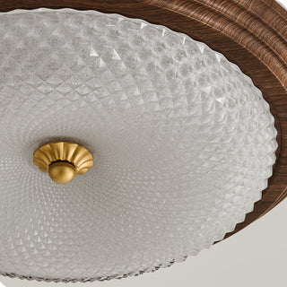 Ivvaros Lampe de Plafond en Verre Art Nordique Premium