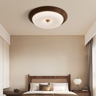 Ivvaros Lampe de Plafond en Verre Art Nordique Premium